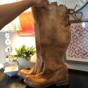 Free People Distressed Knee high Boots